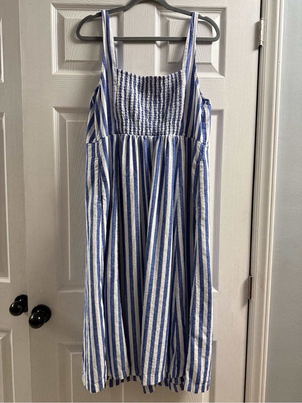 Old Navy Fit and Flare Linen Blend Striped Mini Dress Size 2X - Picture 7 of 12